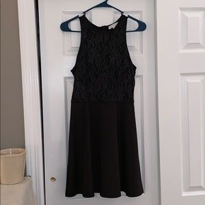 Black lace dress